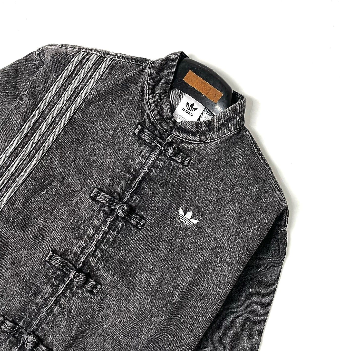 CNY Inspired Denim Mandarin Collar Jacket