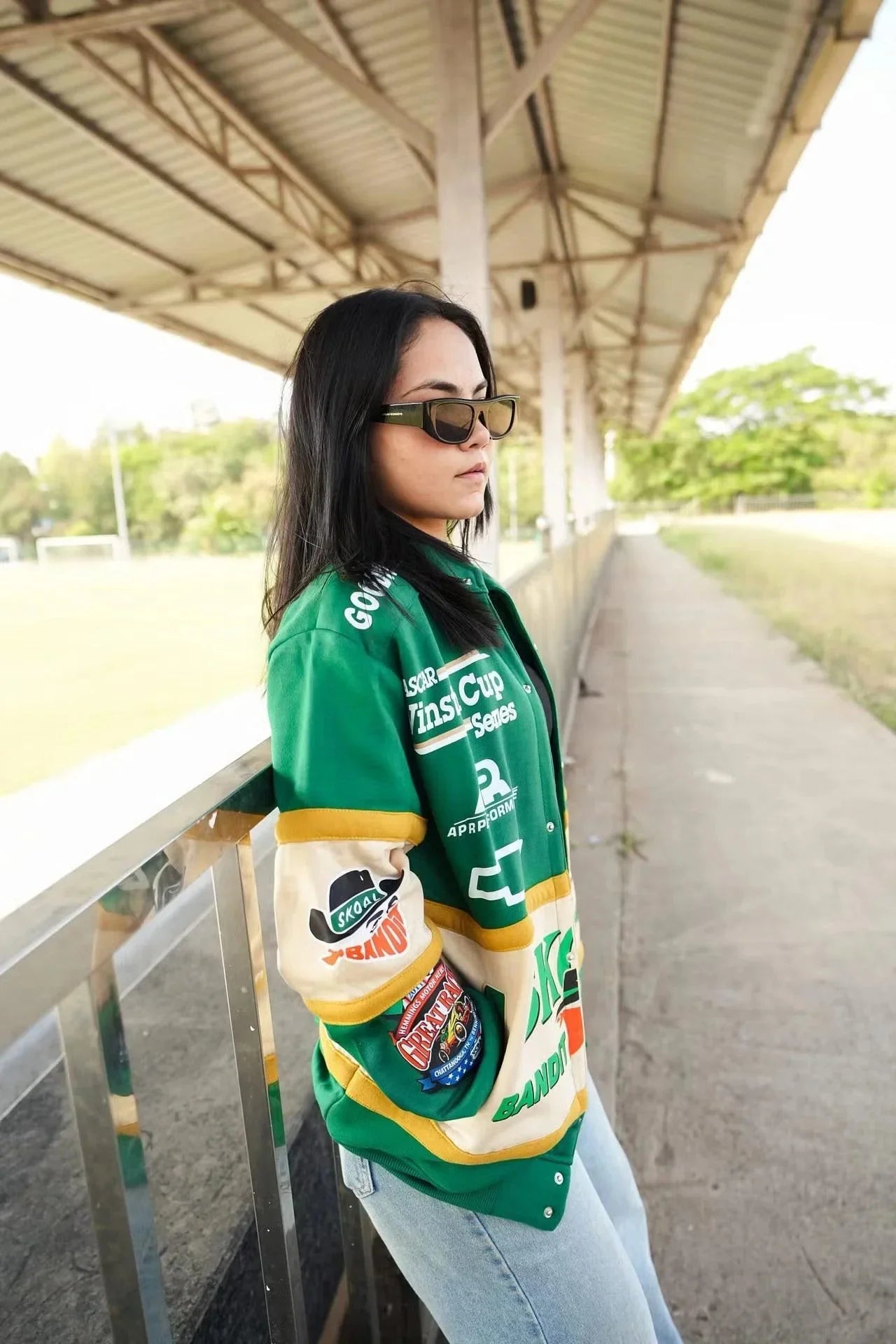Banstore Green Bandit Vintage Skoal Racing Jacket – Retro Motorsport Edition