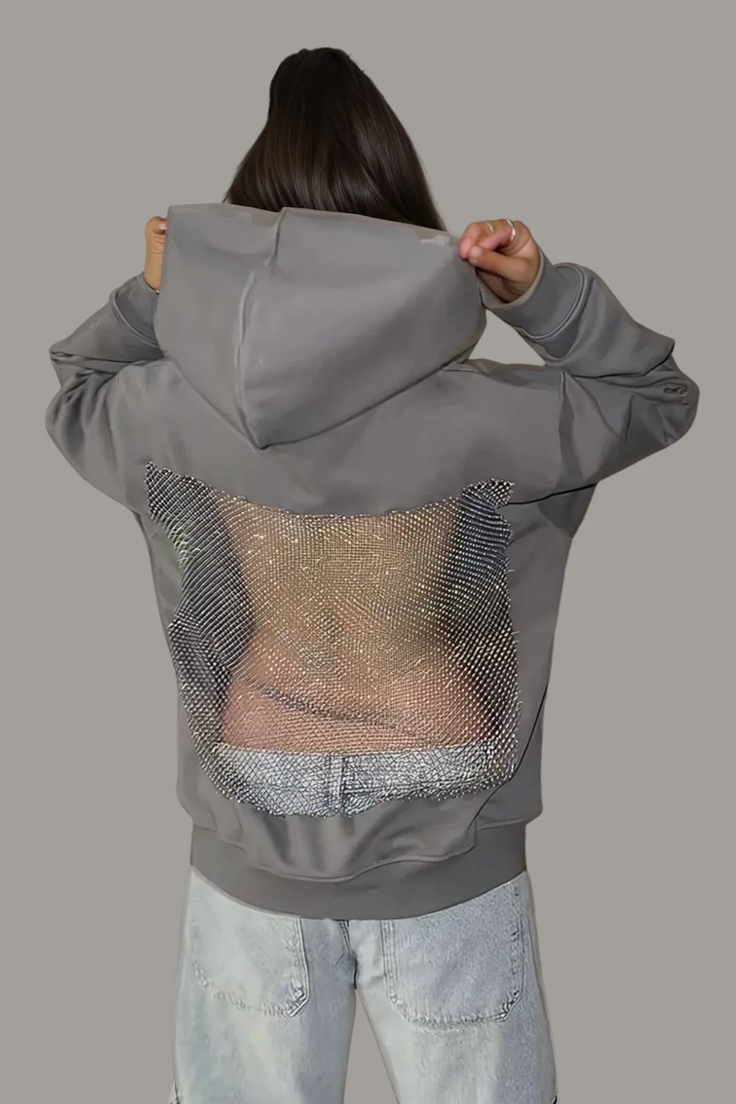 Banstore Luxe Back Oversized Hoodie – Premium Women's Streetwear Essential