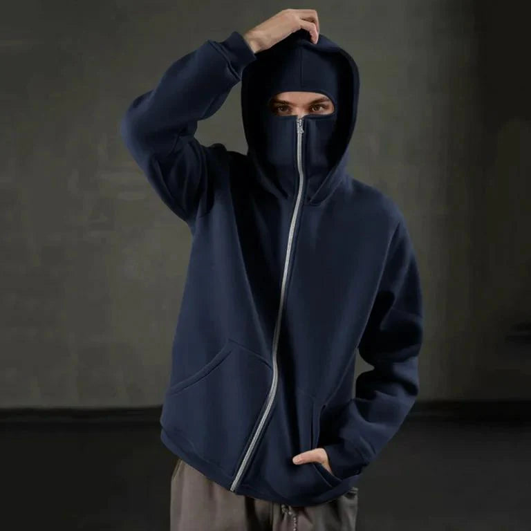 Navy Blue Ultimate Balaclava Hoodie | Stylish & Functional All Weather Essential