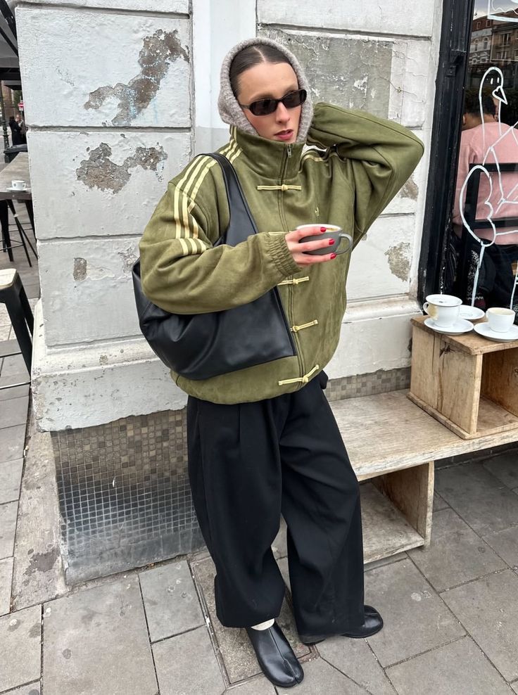 Banstore Olive Green CNY Military Suede Jacket – Asian Streetwear for All
