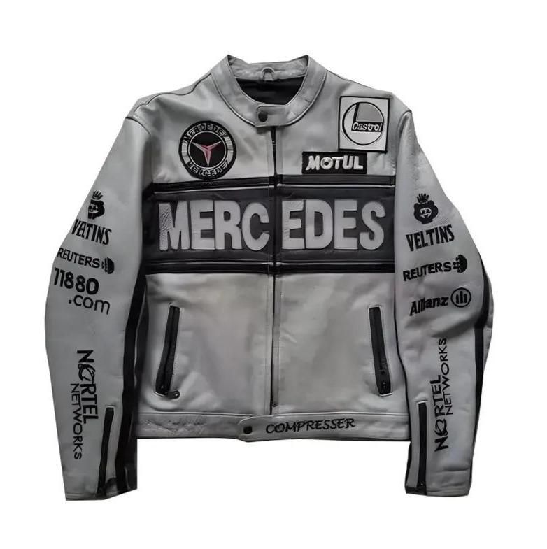Banstore Mercedes F1 Leather Jacket| Premium Motorsport-Inspired Racing Unisex Jacket