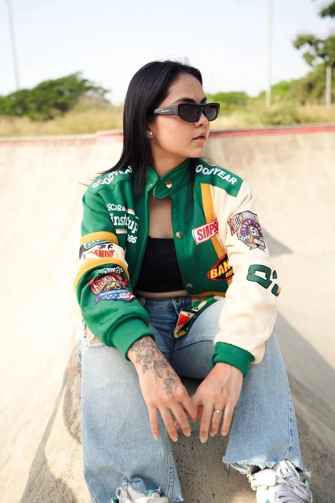 Banstore Green Bandit Vintage Skoal Racing Jacket – Retro Motorsport Edition