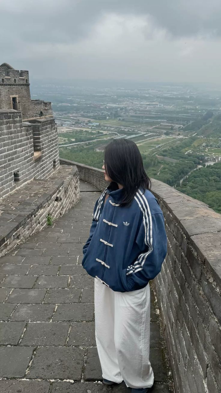 Banstore streetwear apparel, styling the blue oversized lunar new year jacket outfit