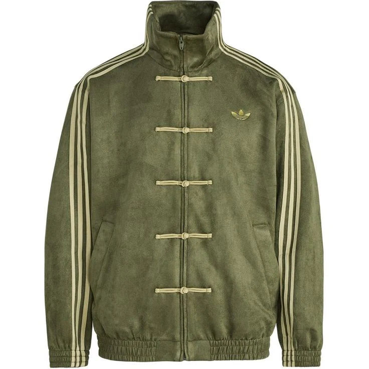 Banstore Olive Green CNY Military Suede Jacket – Asian Streetwear for All