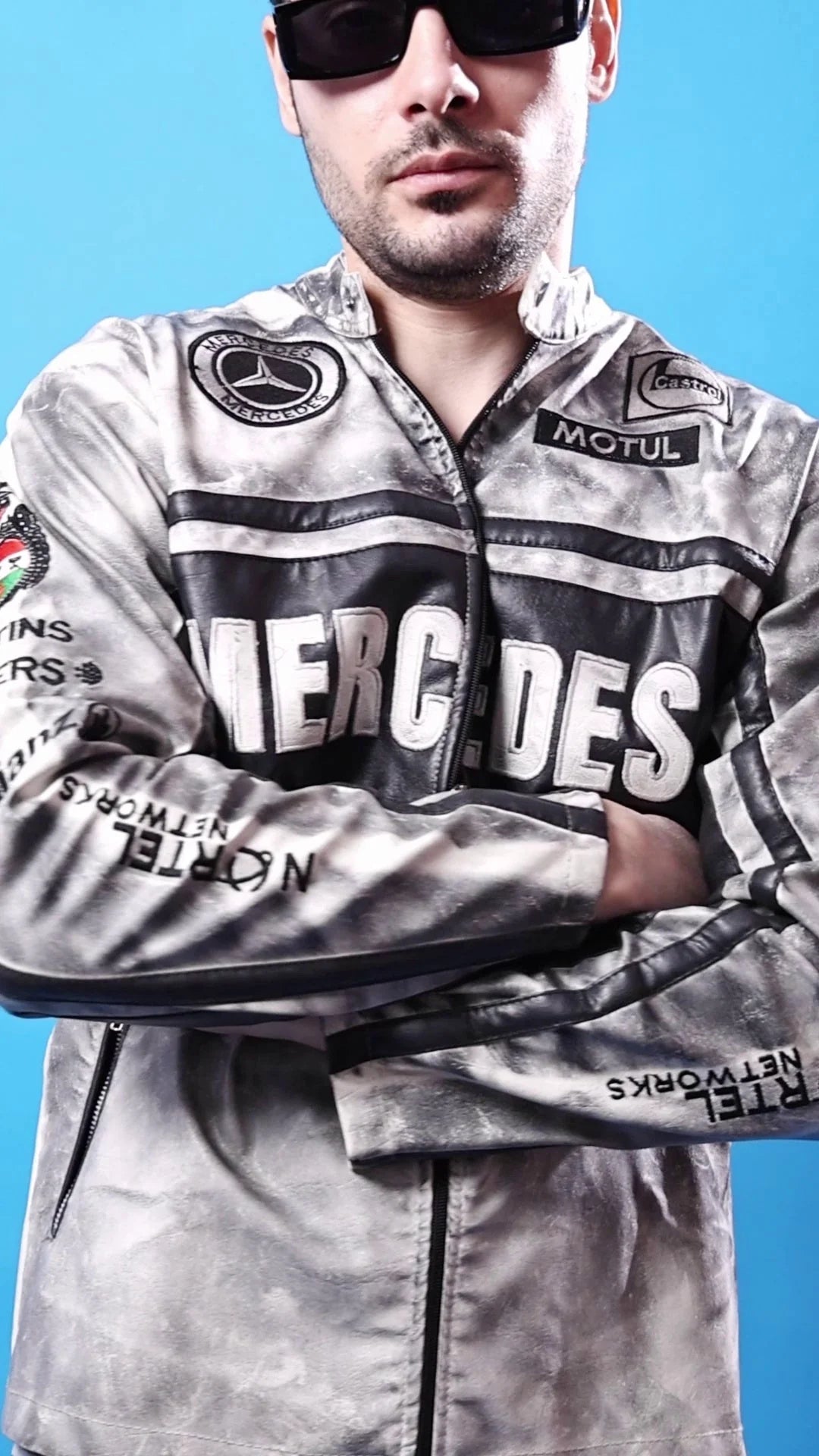 Banstore Mercedes F1 Leather Jacket| Premium Motorsport-Inspired Racing Unisex Jacket