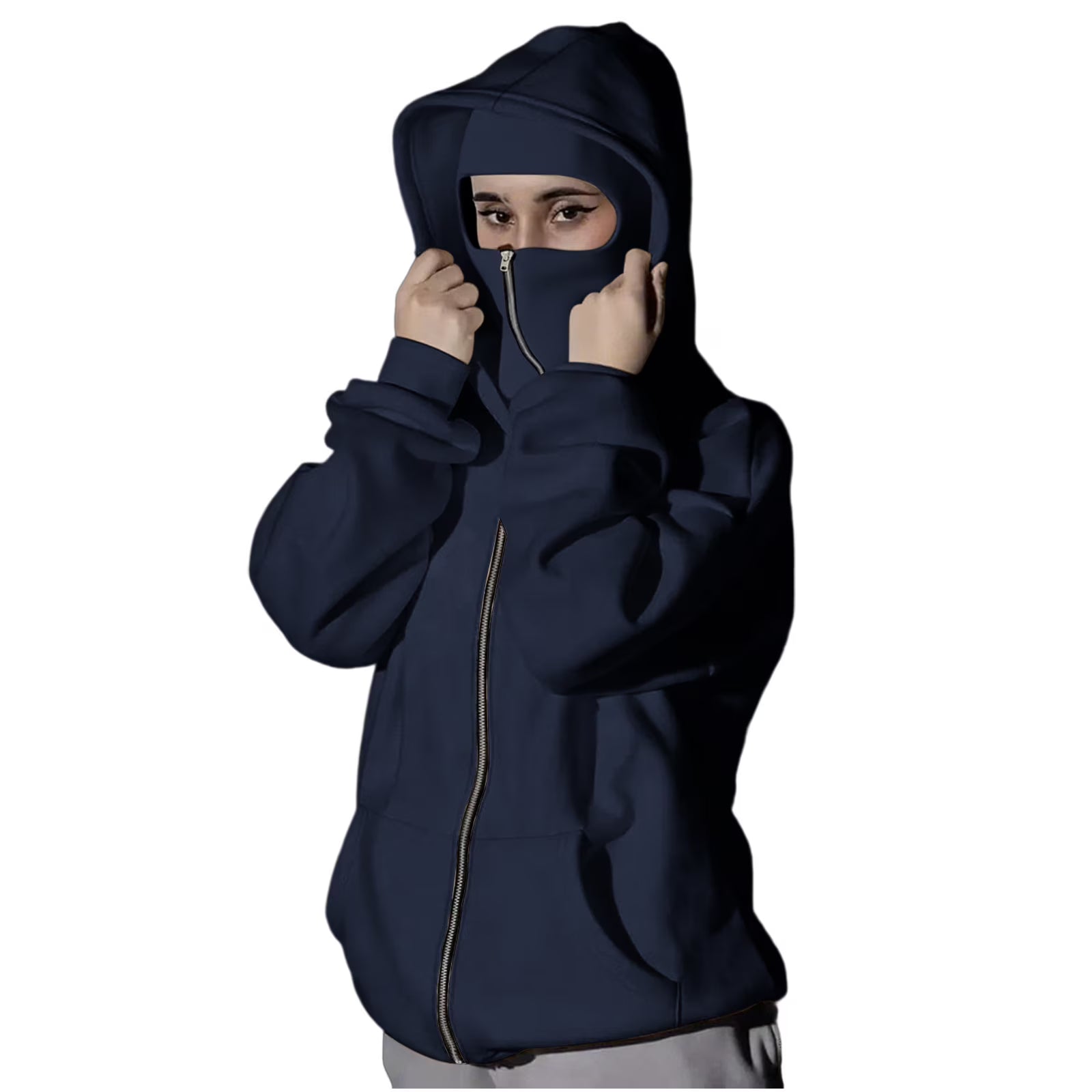 Navy Blue Ultimate Balaclava Hoodie | Stylish & Functional All Weather Essential