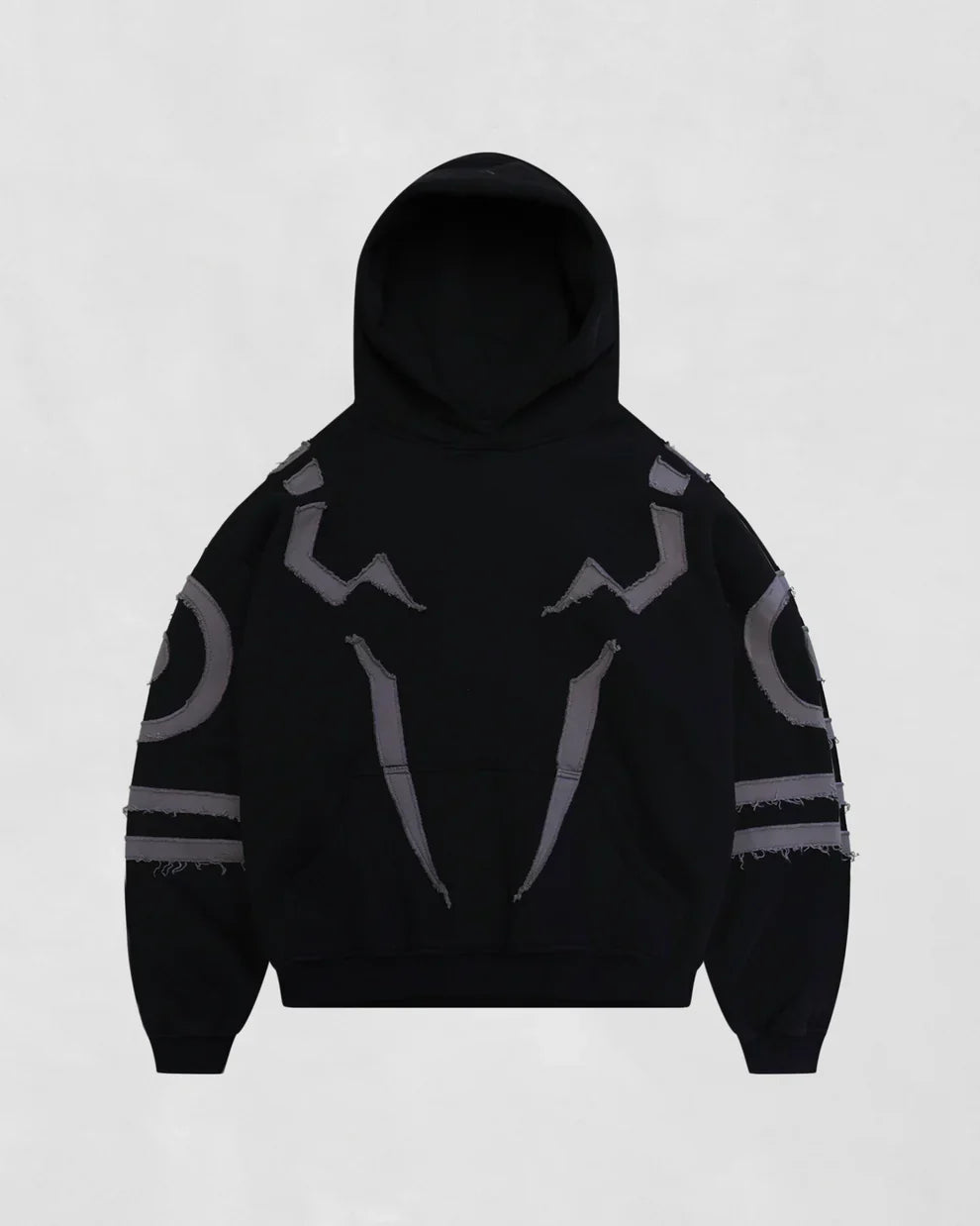 Ryomen Sukuna Distressed Black Hoodie – Jujutsu Kaisen Anime Streetwear Hoodie by Banstore